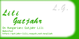 lili gutjahr business card